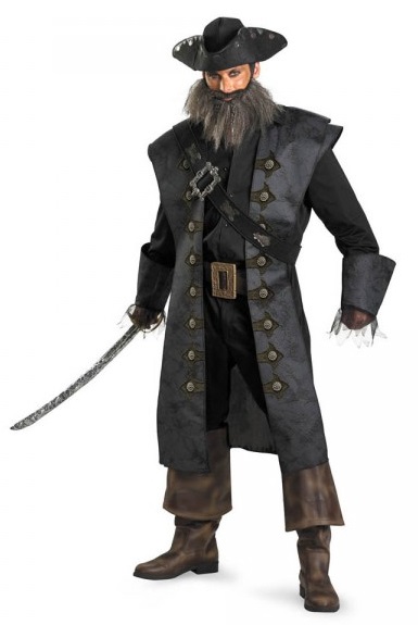 disfraz de pirata barba negra