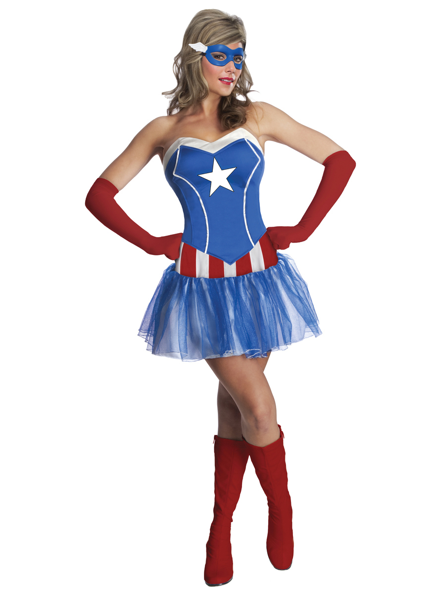 Disfraz de Capitán América para mujer