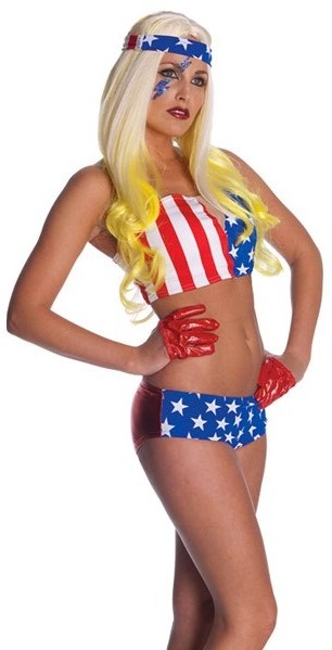 Disfraz de Lady Gaga bandera USA