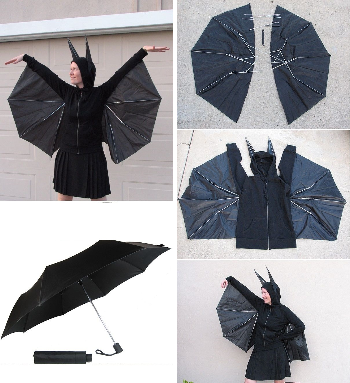 DIY murcielago paraguas