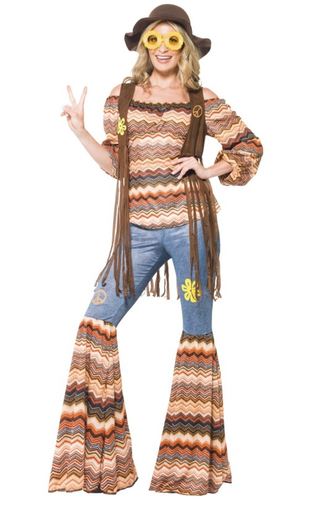 disfraz hippie mujer
