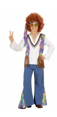 disfraz hippie niño woodstock