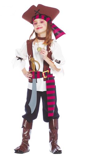 disfraz pirata niña