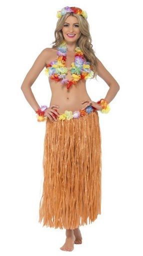 falda hawaiana larga