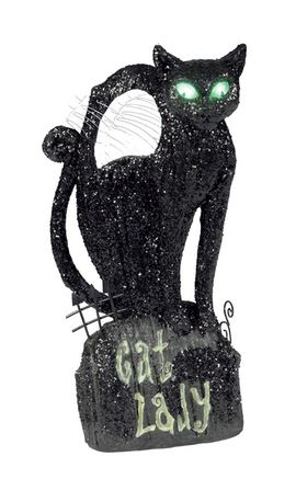 gata negra decorativa