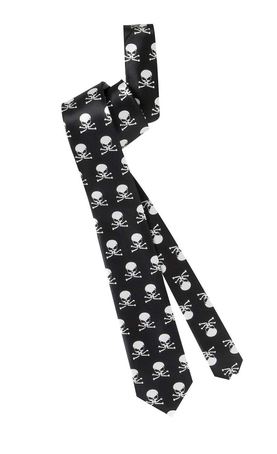corbata halloween negra esqueletos
