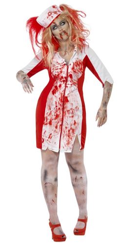 disfraz enfermera sangrienta zombie halloween