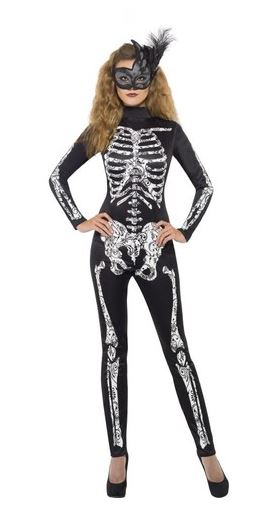 disfraz halloween esqueleto sexy