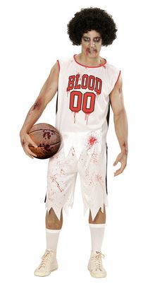 disfraz halloween jugador de baloncesto zombie