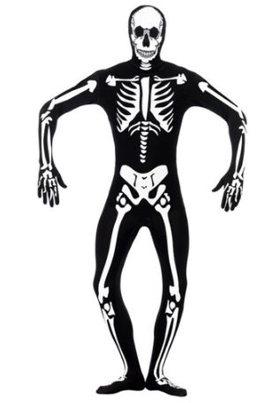 disfraz halloween esqueleto segunda piel