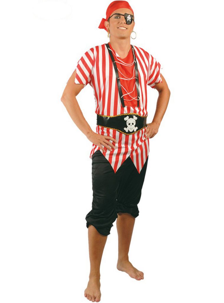 Disfraz de pirata de ultramar para hombre