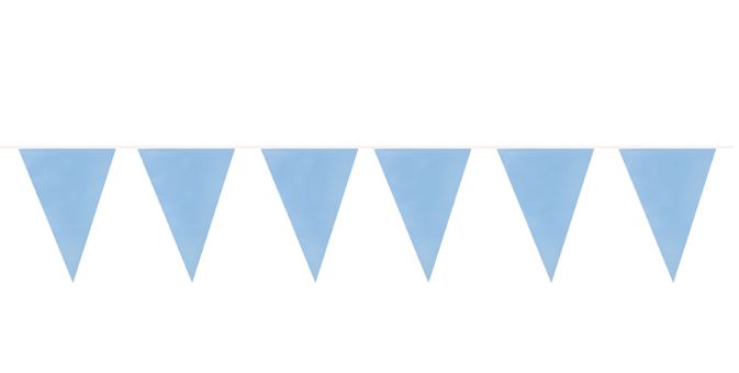 Banderines azules para decoración baby shower