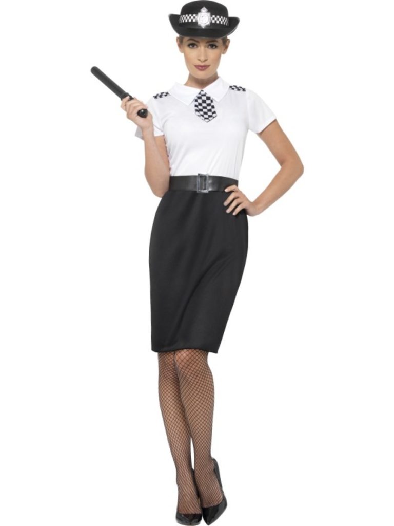 Disfraz de policía británica mujer