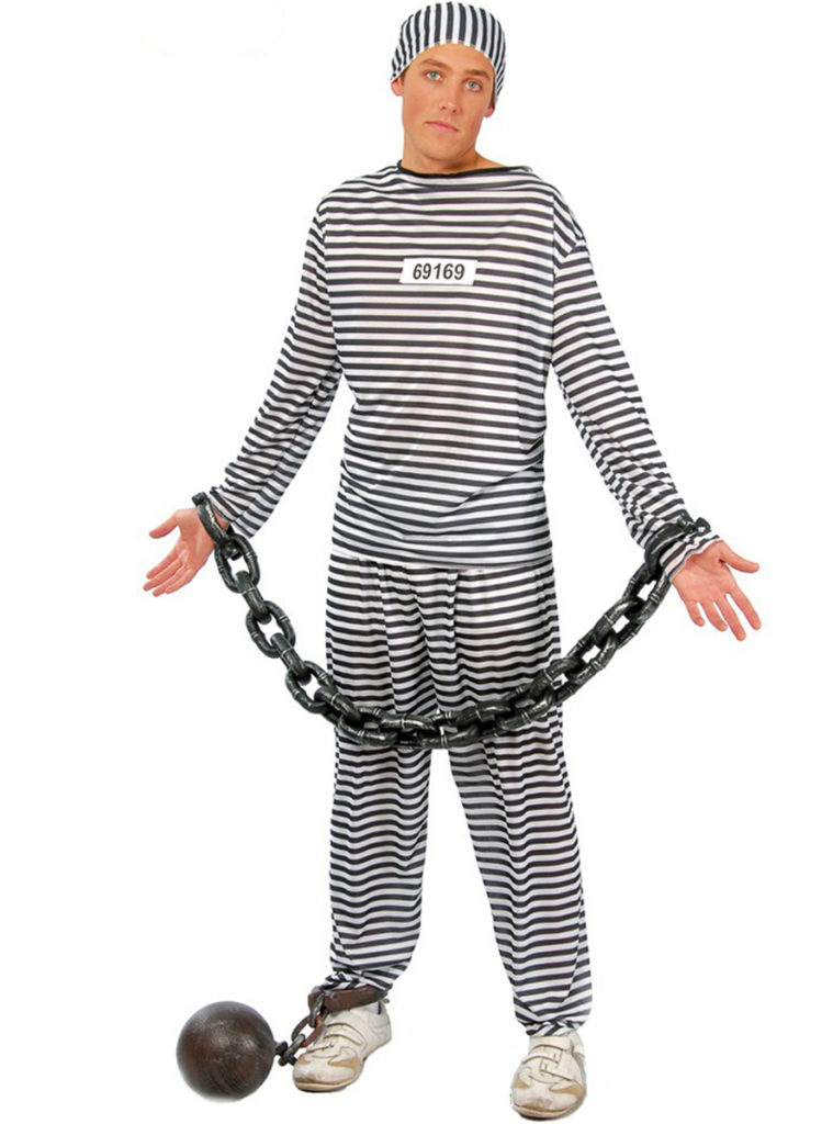 Disfraz de preso hombre