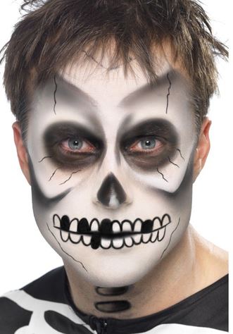 set maquillaje esqueleto halloween